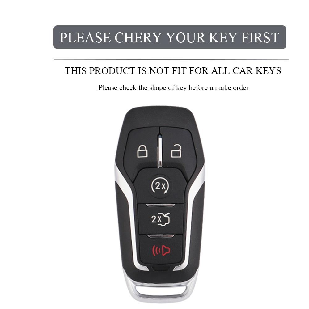 Tpu Auto Key Fob Cover Case Housing Remote Fit For Ford Fusion Mondeo Mustang F-150 Explorer Edge 5 Buttons Premium Grade Auto Interior Accessory
