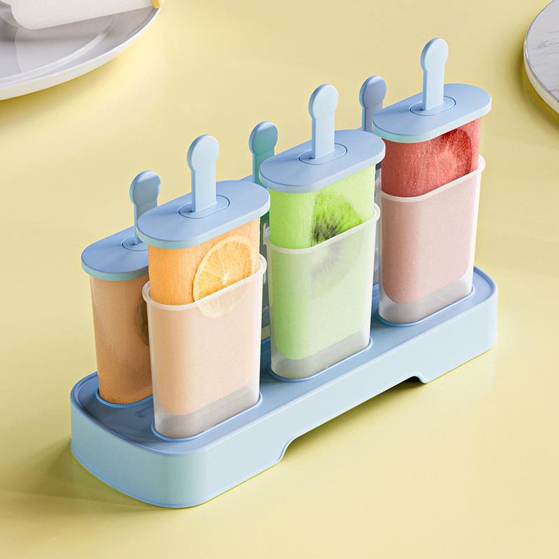 Set 6 Pieces Popsicle Molds Ice Popsicle Maker Reusable Ice Popsicle Mold Easy-Release Homemade Ice Cream Molds