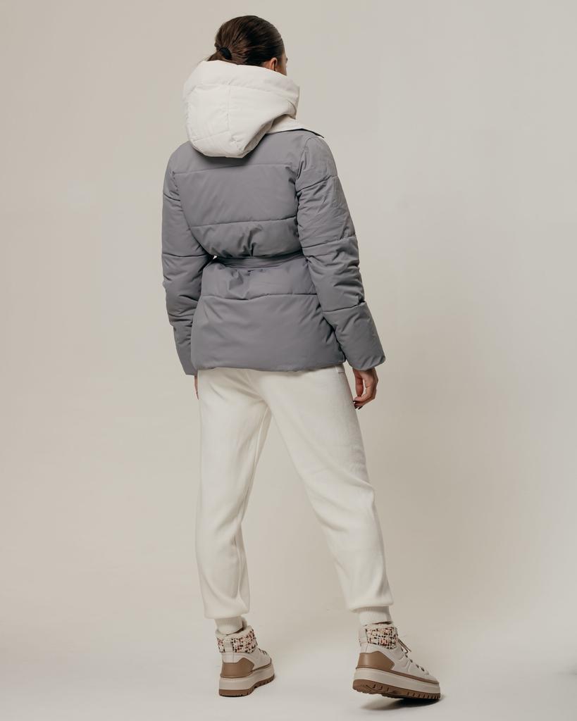 Jacket with Belt HAIZIYUAN 824 M Gray-milk