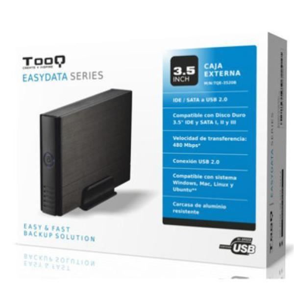 TooQ TQE-3520B harddiskkabinett 3.5'IDE/Sata3 - Svart