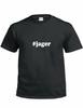#jager T-Shirt Hashtag Jager Funny Gift Black White Cotton Tee Shirt