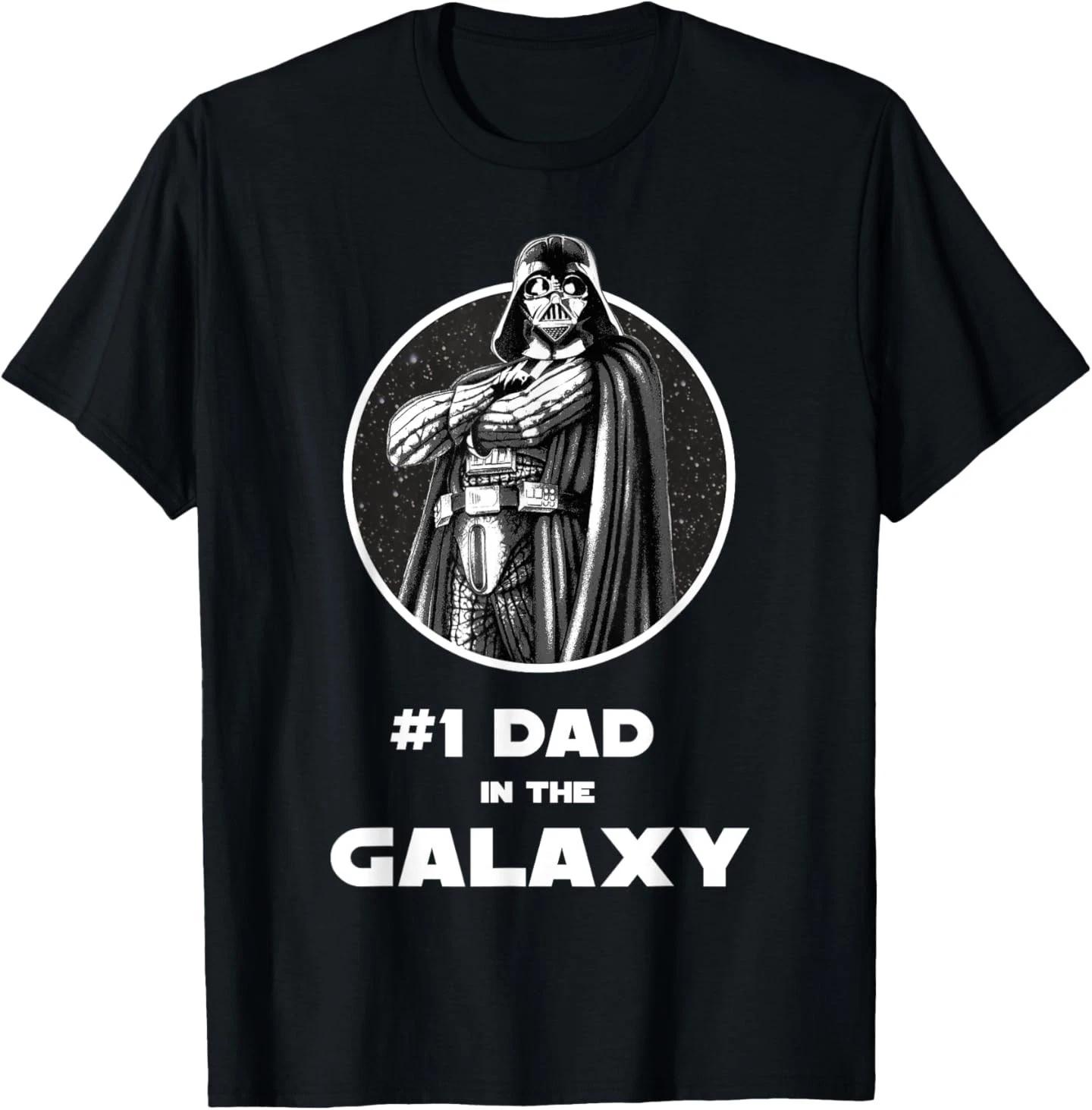 

Star Wars Father s Day Darth Vader #1 Dad In The Galaxy T-Shirt tops S