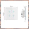 2025 Trend Cerhot Homekit Wifi Smart Switch Touch Key Siri Control 1/2/3/4 Gang No Neutral And Neutral Needed Dual Mode EU Plug