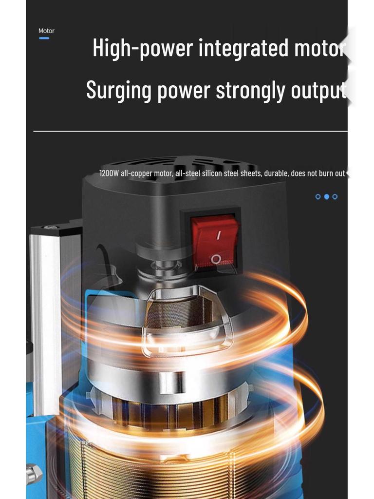 Compact 220V High-Power Bench Drill Press: Multifunctional High-Precision Rotary Milling Machine