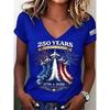 Modisches Damen V-Ausschnitt Lässiges Kurzarm T-Shirt, Retro Sportstil Lässige Sportbekleidung