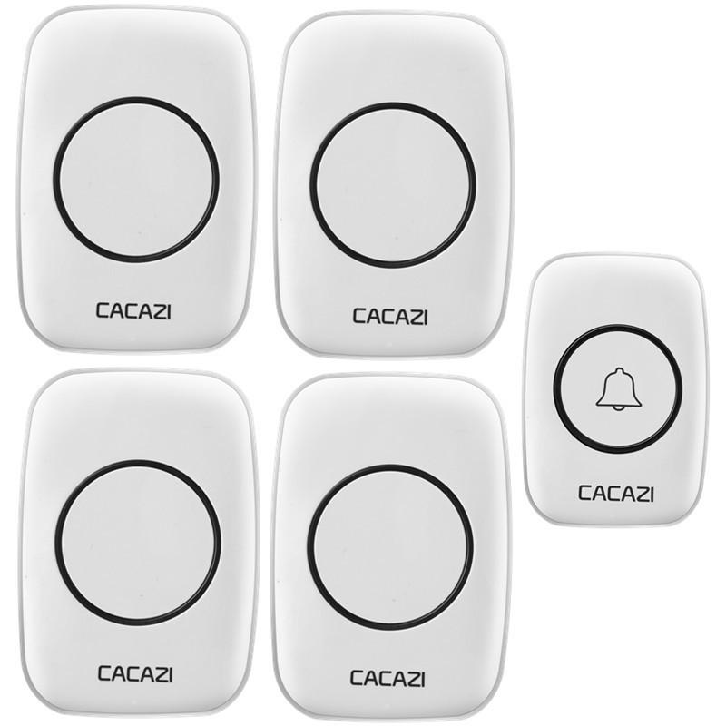 A10 Wireless Long-Range Home Doorbell with Multiple Call Bells and Elderly Pager, Compatible with EU, US, and UK Standards.