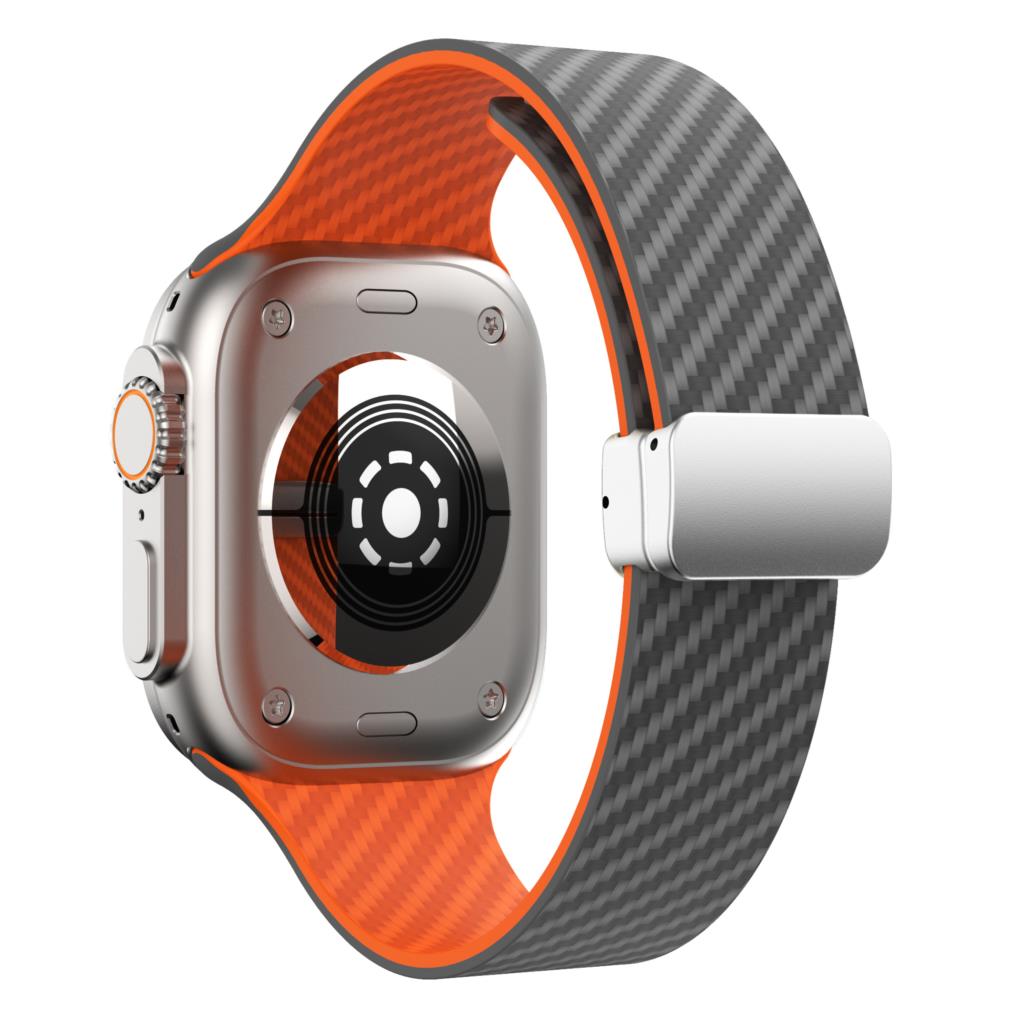 Magnetic band For Apple Watch Straps 44mm 45mm 41mm 40mm 46mm Silicone Bracelet Loop iWatch series 10 9 8 7 6 SE 3 Ultra 2 49mm