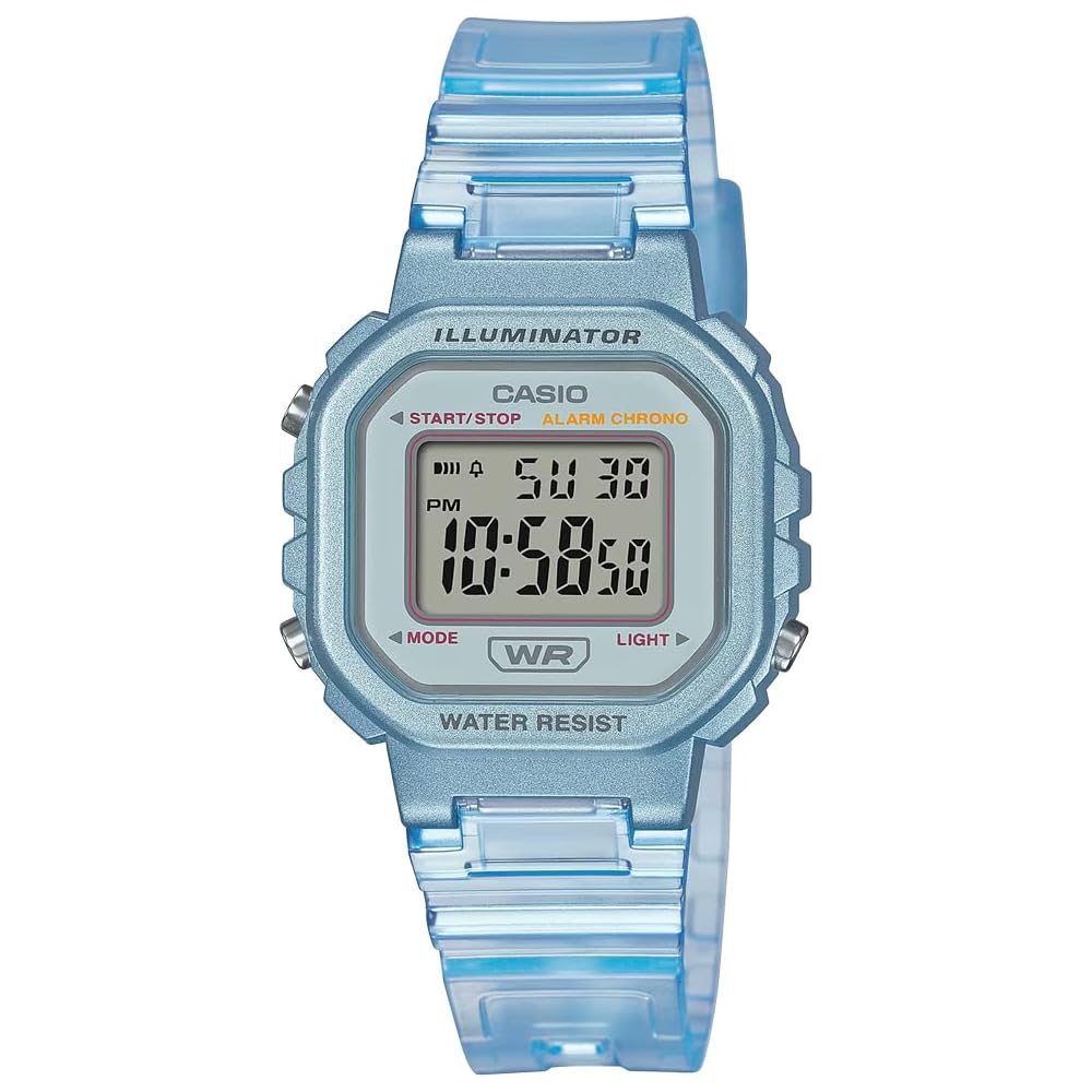 Casio LA-20WHS-2A Digital Watch Clear Blue for Women Girls Kids
