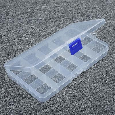10/15/24/36 Compartments Transparent Plastic Storage Box Compartment Jewelry Adjustable Organizer Storage Boxes&Bins Adjustable