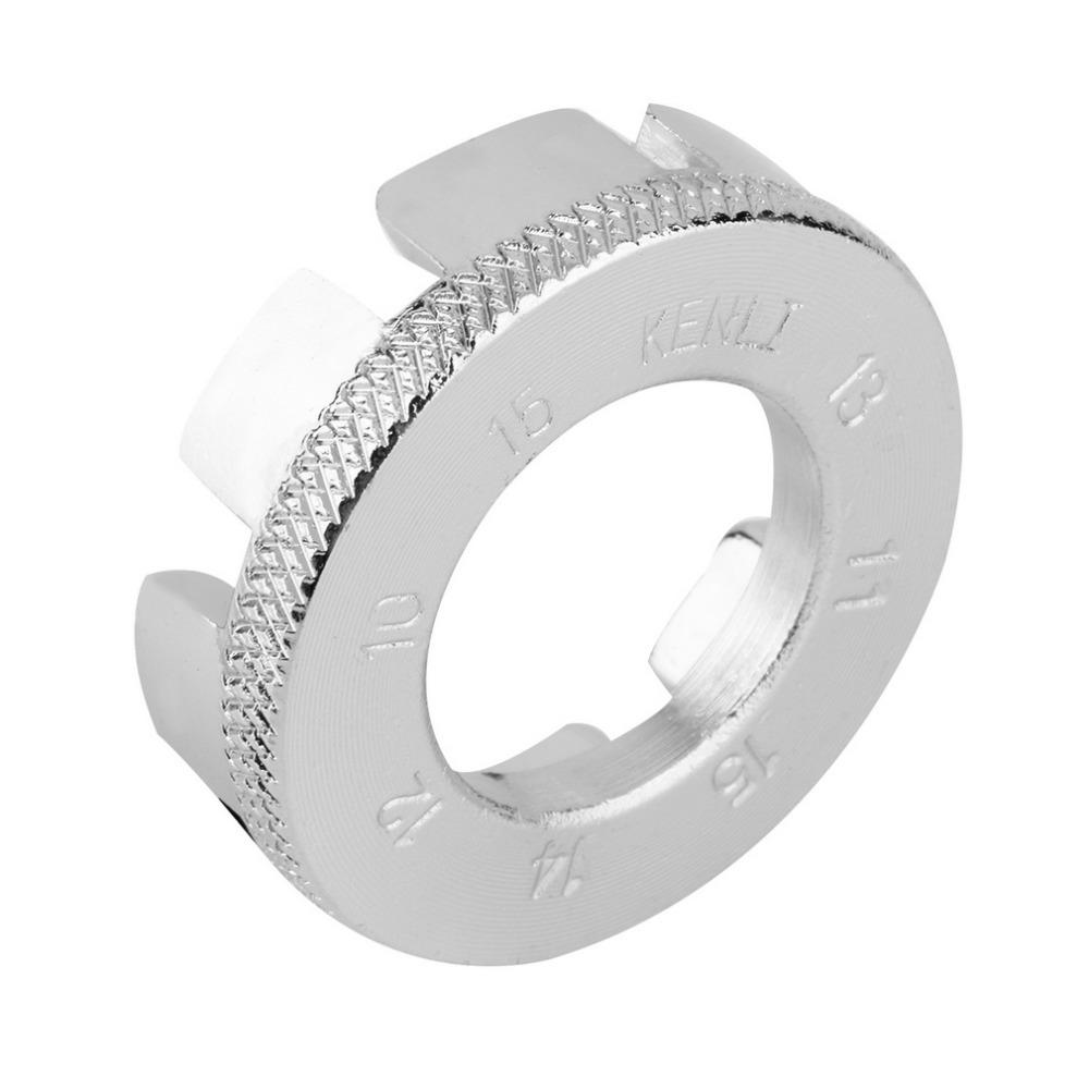 1Pc Bicycle Wire Wrench Bicycle Spokes Tire Repair, Mountain Steel Braided Wheel Tool 8-port Silver Wrench Tool