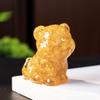 Resin Tiger Figurine Home Decor With Natural Crystal For Living Room Display