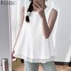 ZANZEA Women Casual Round Neck Summer Sleeveless Tank Tops