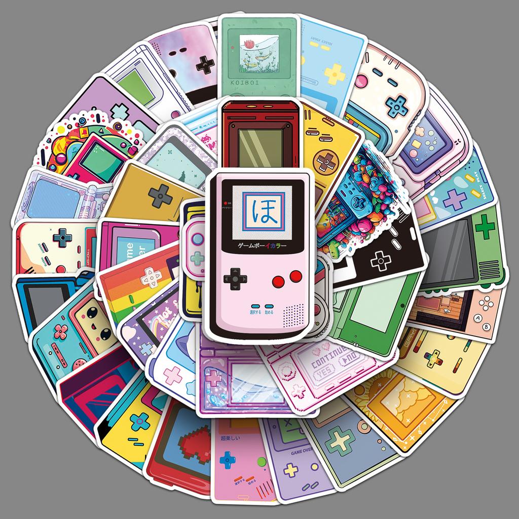 50 Cartoon Game Console Graffiti Stickers Personalized Creative Decorative Water Cup Suitcase Mobile Phone Stickers