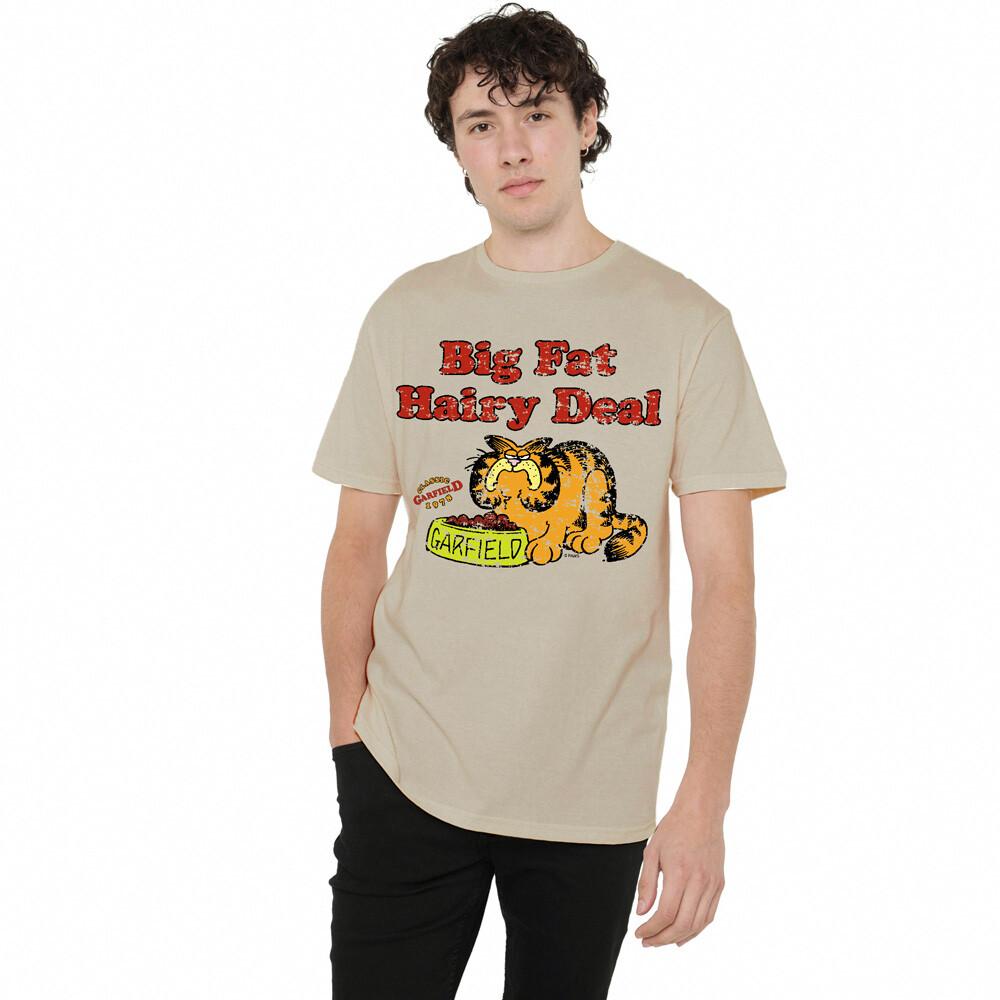 Garfield Big Fat Hairy Deal T-Shirt S-2XL Sand XXL