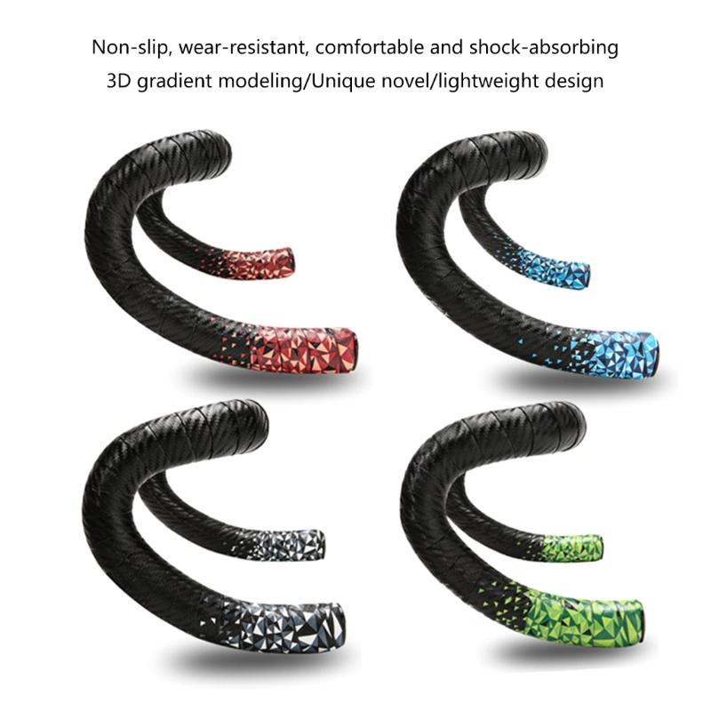 2pcs Road Bike Handlebars Tape Durability Handle Wrap Fashionable Bicycles Tape for Improved Control