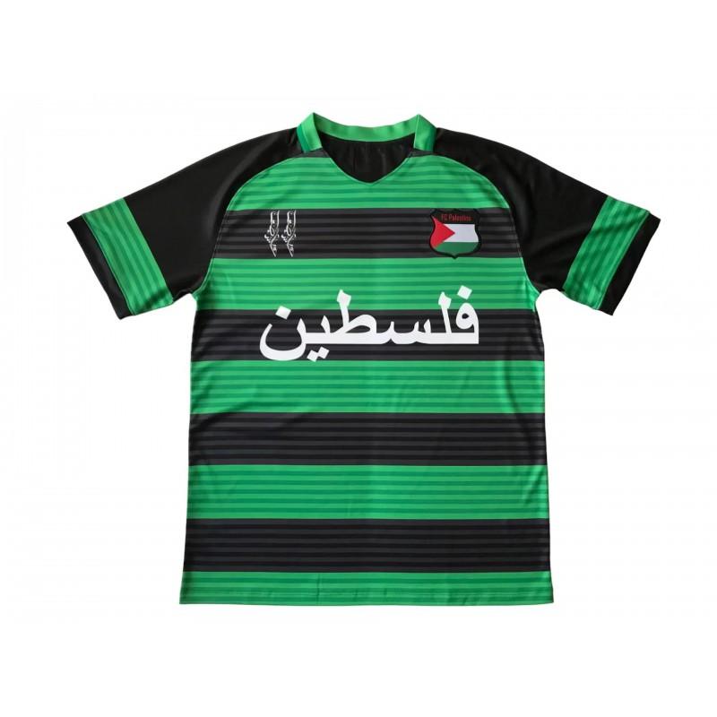 Palestino 2024-2025 Home Away Soccer Jersey Mens Short Sleeve Football Kit Cotton Blend Performance Sportswear