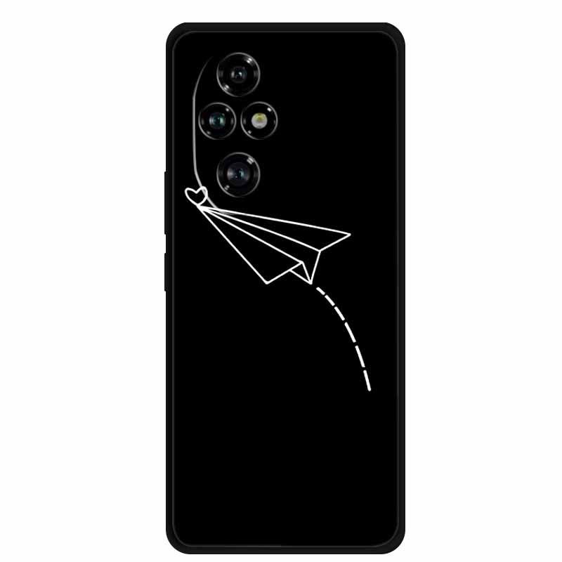 Honor 200 Pro 5G Phone Case: Personalized Simple Pattern, Black TPU Soft Case Honor 200 Pro 5G Domestic