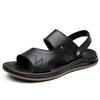 Star-headed Woodpecker Sandals Men's Summer New Leather Cowhide Beach Shoes Men's Soft-soled Anti-sandals