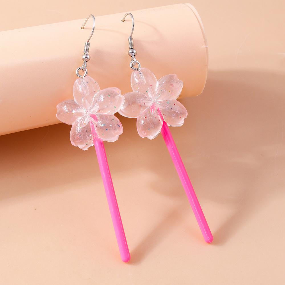 Cute Resin Sweet Lollipop Drop Earrings for Women Simulation Food Candy Dangle Earrings Girls Party Jewelry Gifts