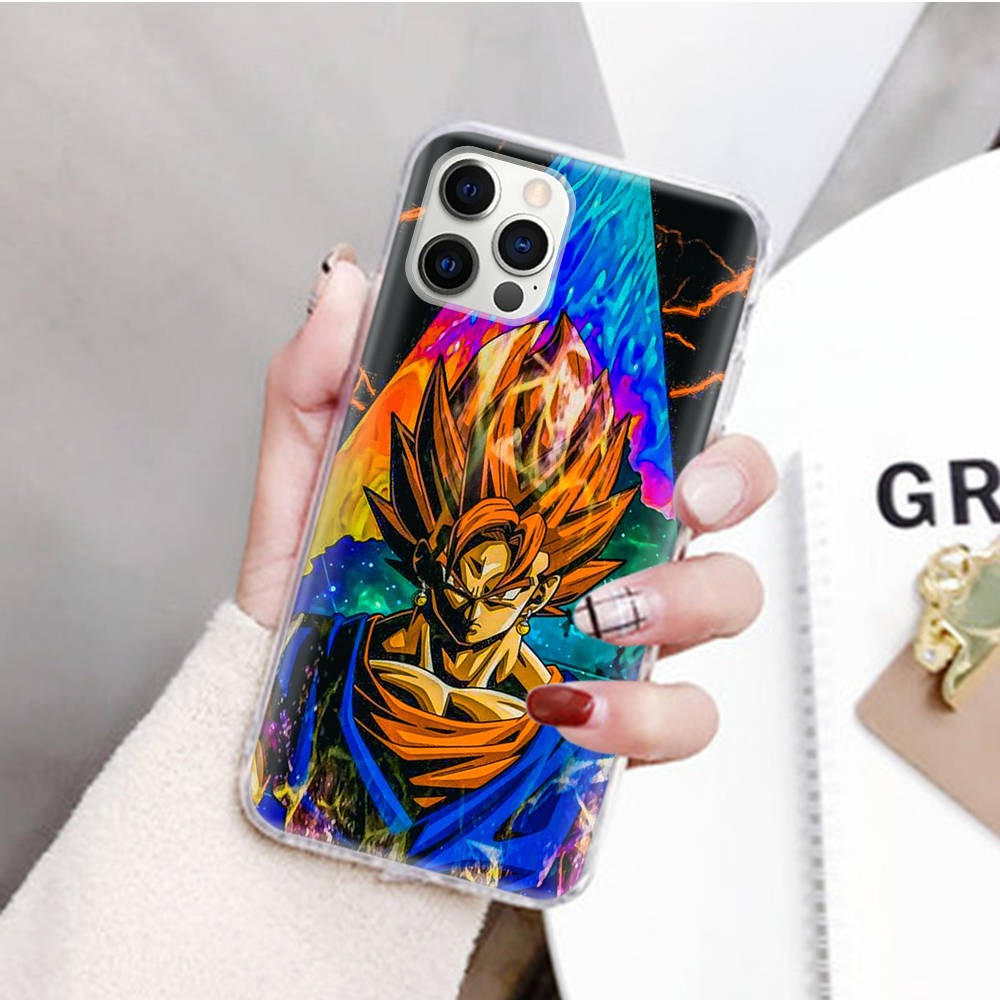 JW55 Dragon Ball Z Transparent Case for Samsung A04 A14 A23 M33 M53 Realme 10 9 C35 C55 VIVO Y02 X80 Infinix Hot 30 Note 11 Tecno Spark 8P Pro