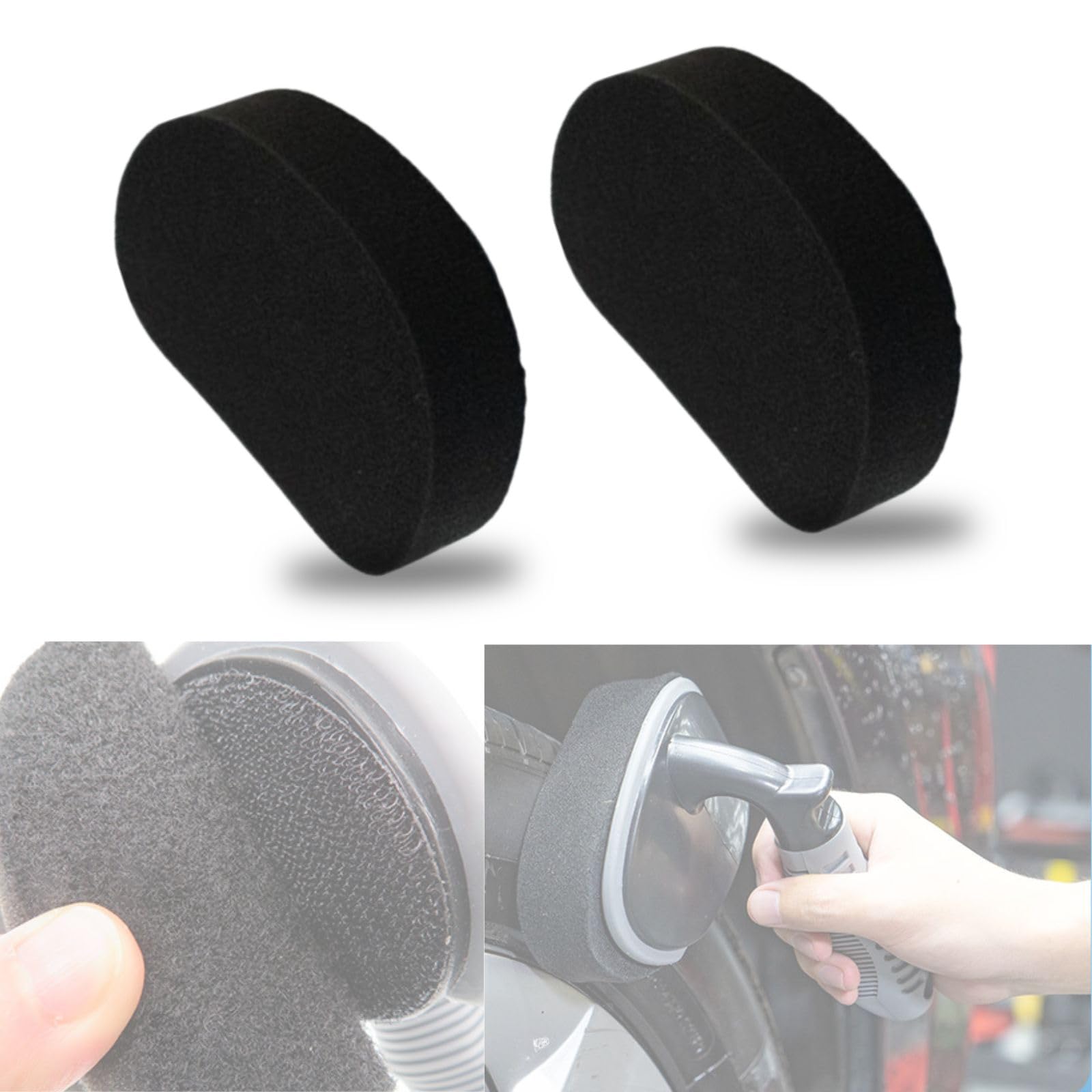 

TheFirstGrain Tire Sponge with Handle for Car, Motorcycle, Car Wash Brush, -based (2 Replacement Sponges)
