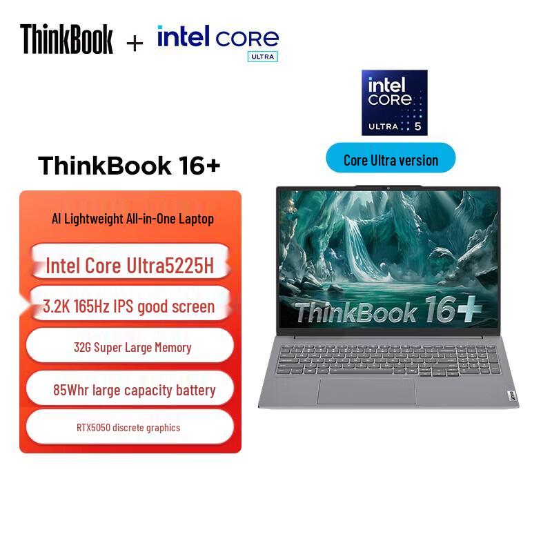 

Lenovo ThinkBook 16+ AI Laptop (CN version)