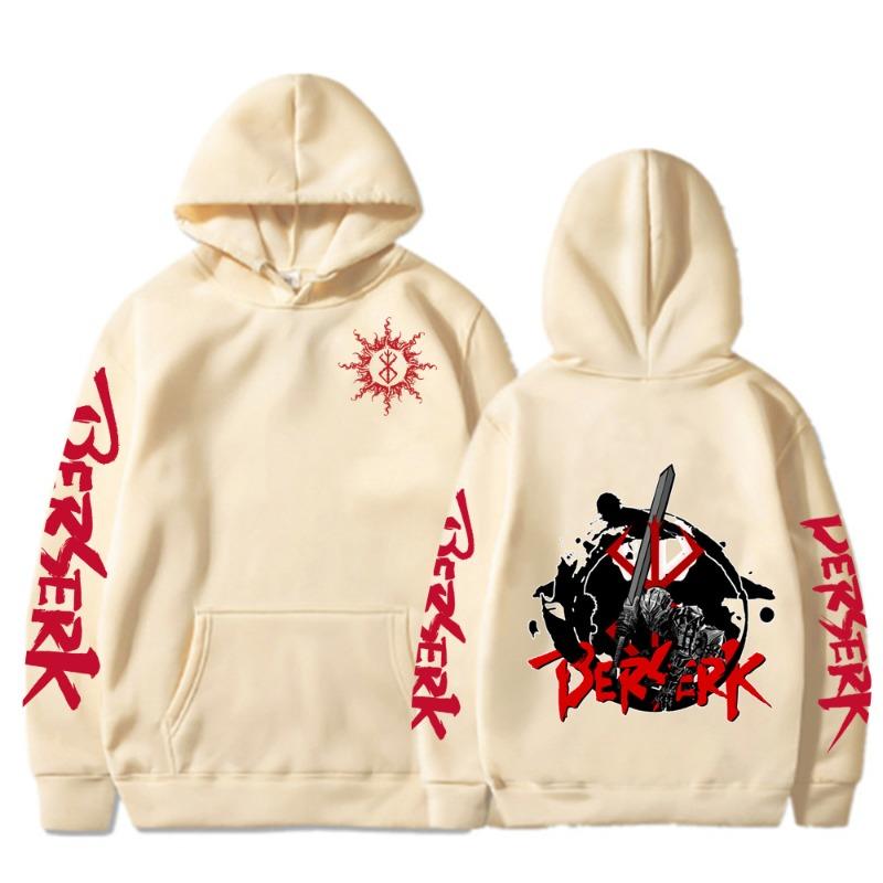 Berserk Guts Mikina Podzim Zima Módní Design Pánská Dámská Mikina Fleecová Oversized Pár Ležérní Streetwear Mikiny