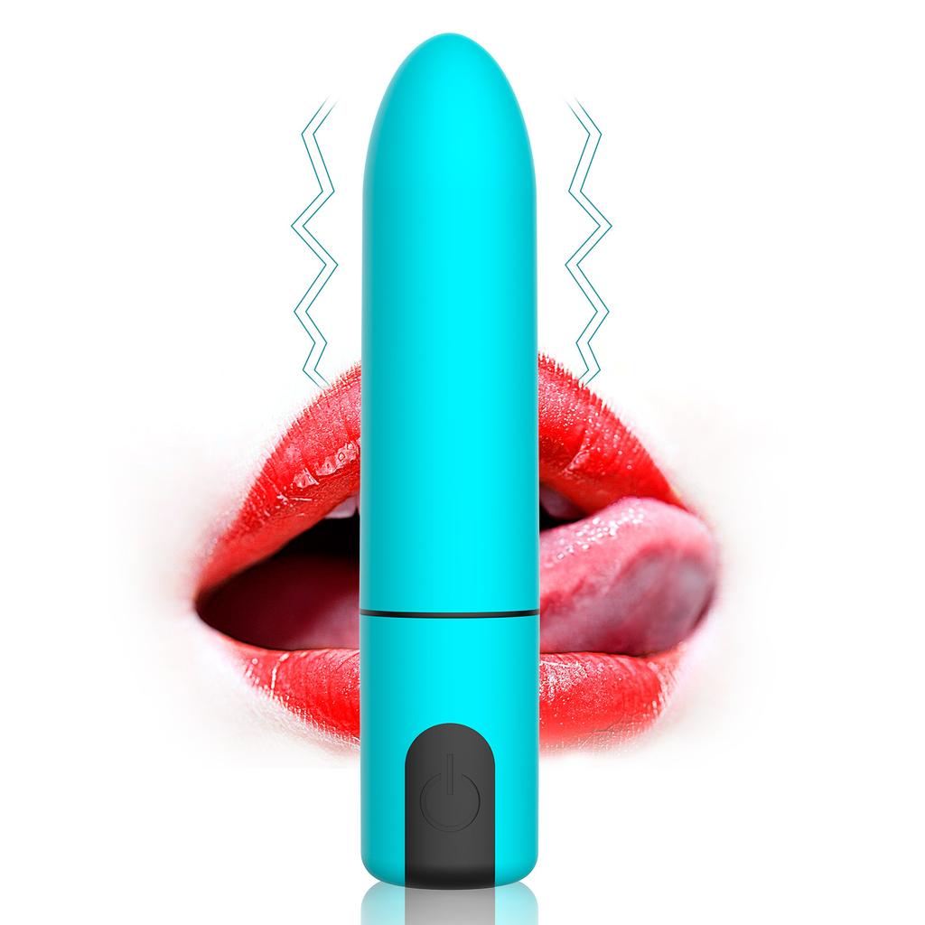 USB Rechargeable Bullet 10-frequency Strong Vibration Silent Male and Female Erotic Dildo Masturbator Vibrator