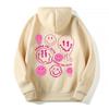 Oversized Womens Hooded Sweatshirt Loose Fit Casual Graphic Letter Print Long Sleeve Top