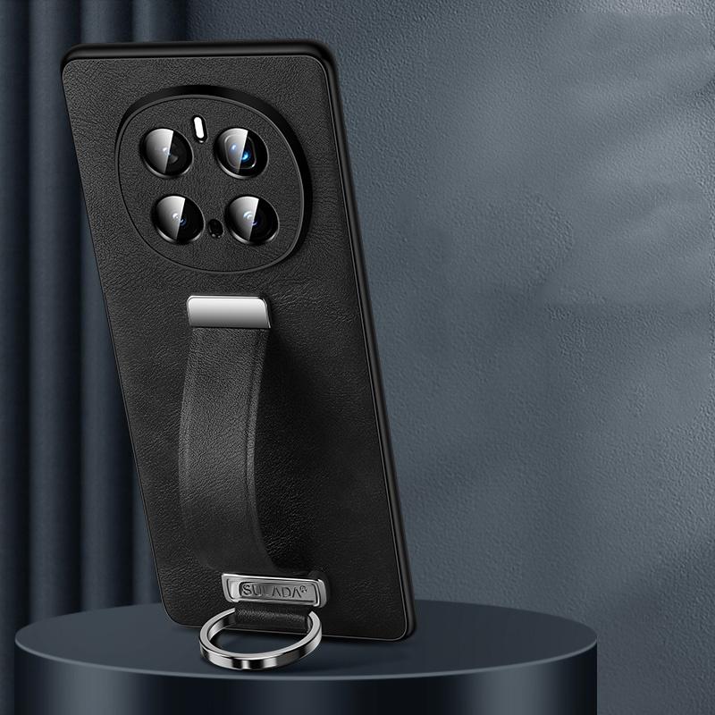 

Выдвижной кожаный чехол-браслет для Honor Magic 7 Pro 6, чехол-кронштейн с вырезом для объектива камеры For Honor Magic 7Pro