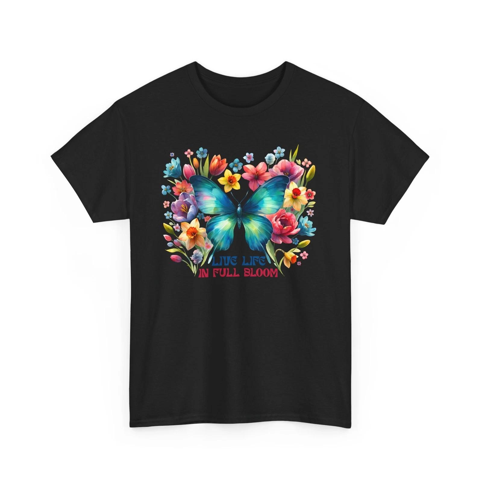 

Spring Aesthetic T-Shirt | Fresh Air & Nature Inspired Tee | Butterfly Shirt L