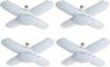 Set of 4 80W LED Garage Lights, Pendant Lights, Ceiling Lights, Adjustable Angle, Energy-Saving, Suitable for Parking Lots, Warehouses, Gyms, and