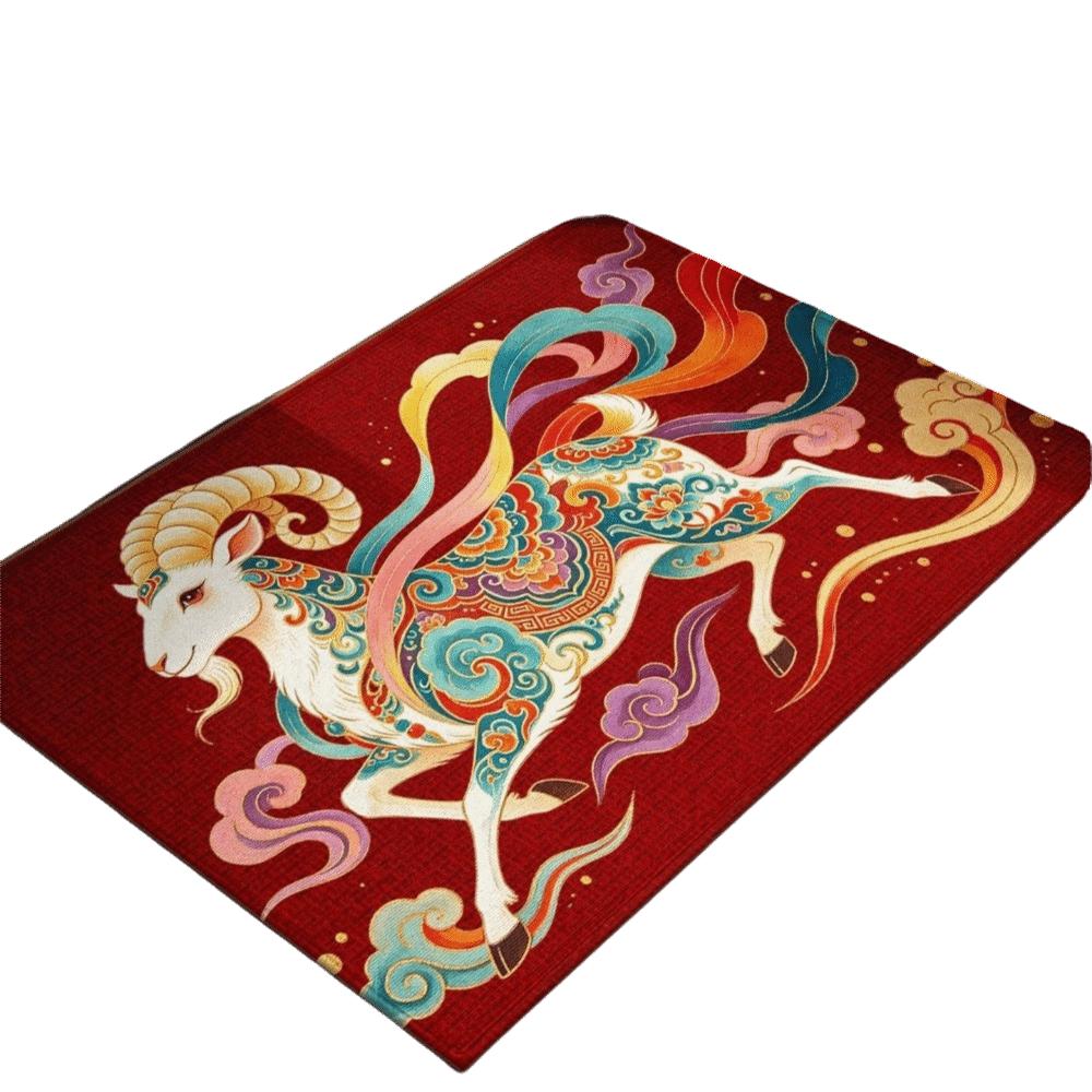 Quick Dry Door Mat Soft Floor Mat Sheep Pattern Bath Mat  Children's Room