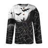 Women's Fashion Printed Long Sleeve Knitted Cardigan Button Down Jacket