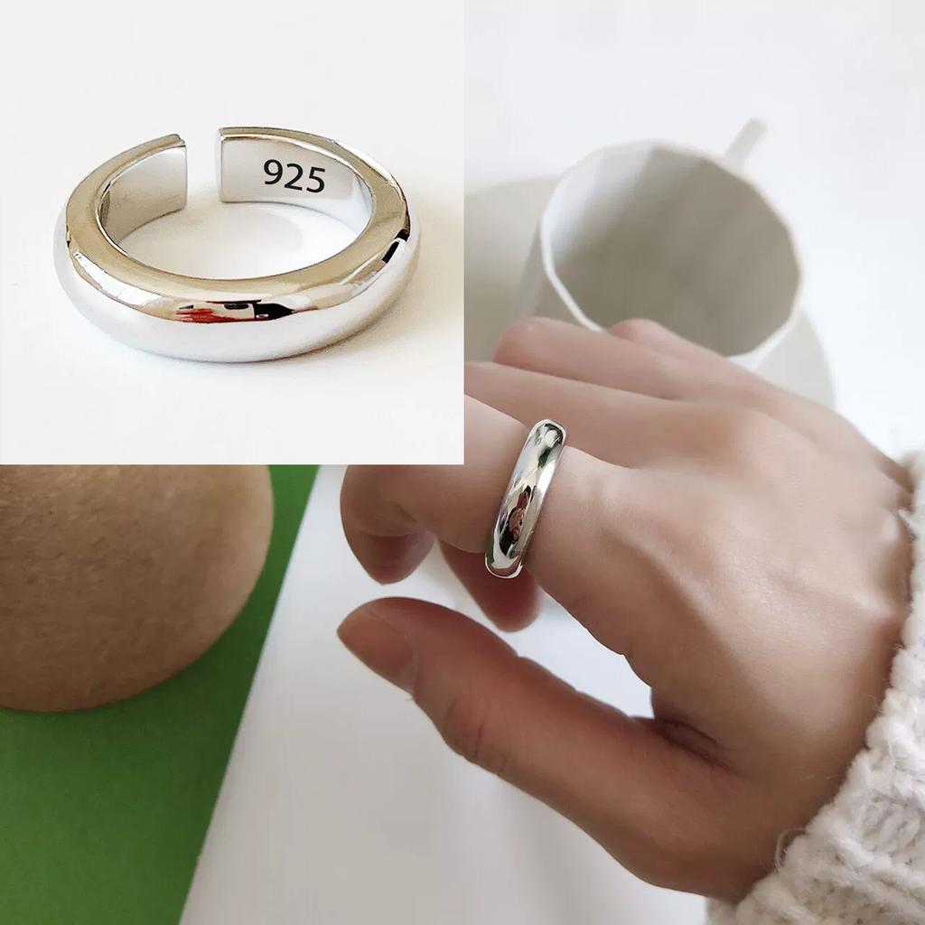 Δαχτυλίδι από Ασήμι 925 Γεωμετρικό Πολυεπίπεδο με Στρογγυλές Χάντρες Γυναικεία Μόδα Punk Τemperament Αντιαλλεργικό Στολίδι Κοσμήματα