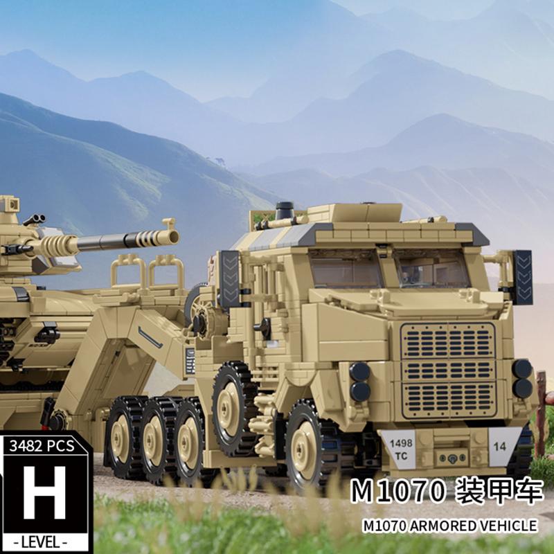 Seria Militară Vehicul Port-Rachete US M983 Vehicul Transport Tancuri M10170 Vehicul Blindat JLTV Jucării Dificile cu Piese de Construcție