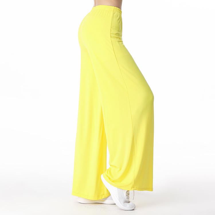Plus-Size Modal Wide-Leg Yoga Pants - Comfortable, Breathable, and Sweat-Absorbent for Casual Sports and Fitness