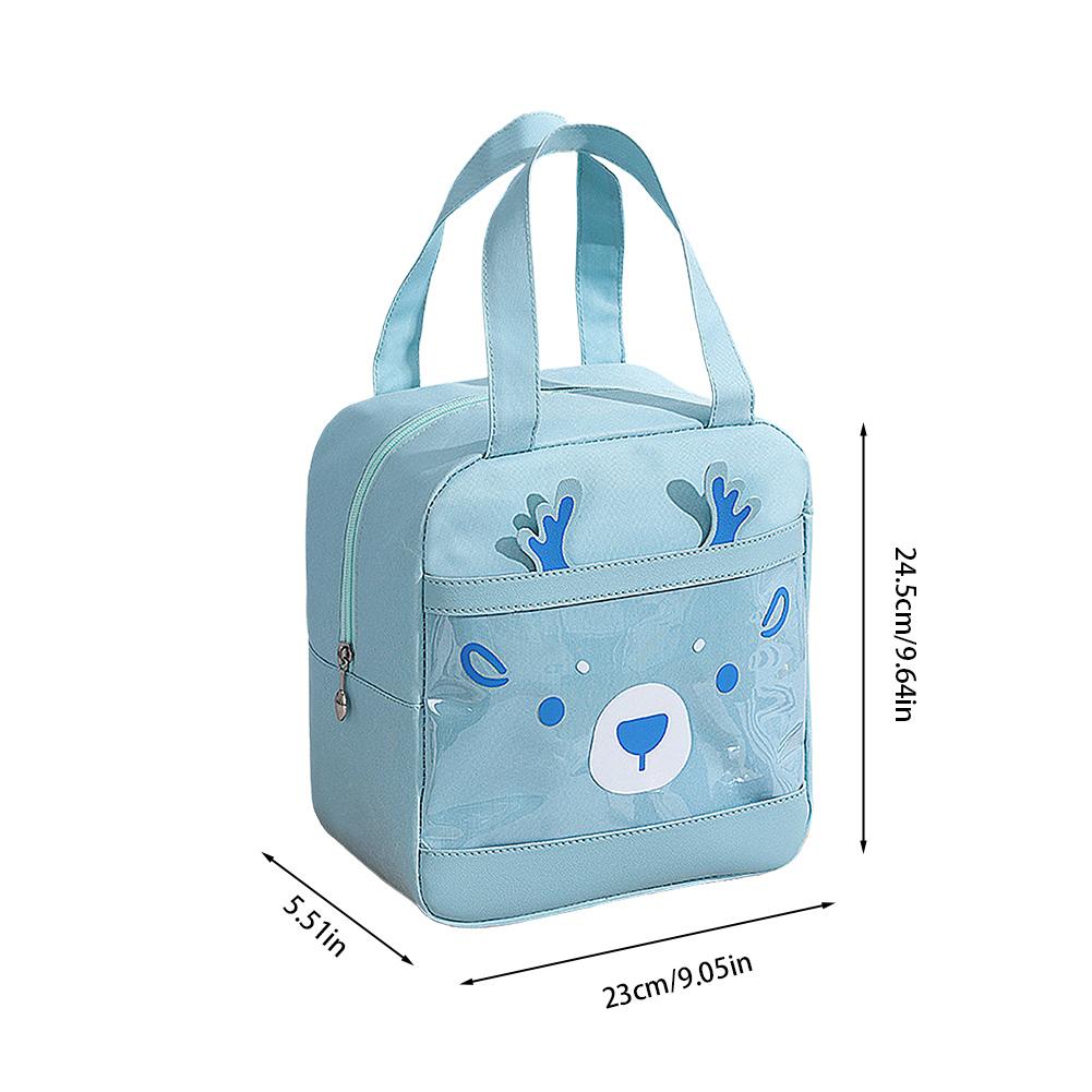 Portable Cooler Bag Waterproof Insulated Picnic Lunch Bag Box Ice Pack Lunch Box Food Carrier for Camping/BBQ/Outdoor Activities