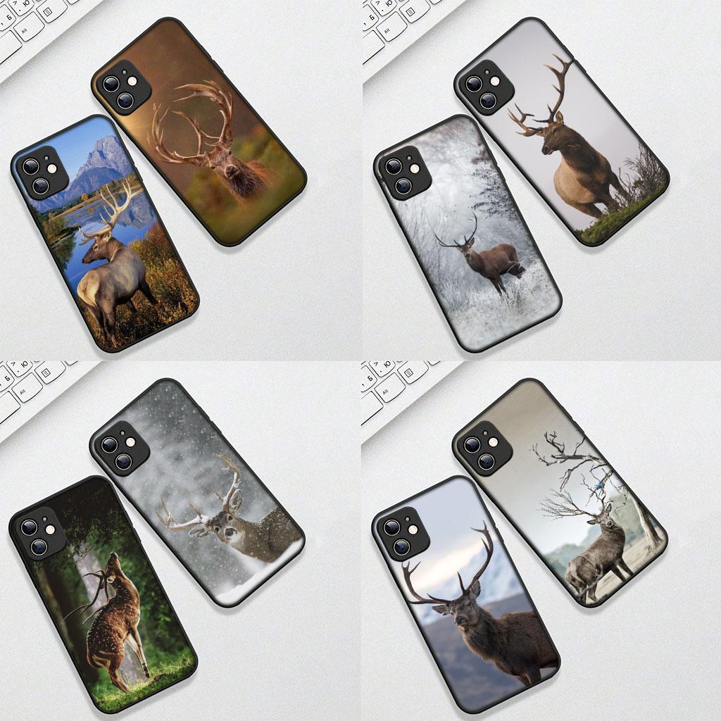 Soft Cover for Apple iPhone 17 16 14 15 Pro Max Plus 15+ 16E XR ProMax Air 16+ Coque Phone Case Deer Wild Hunting Buck