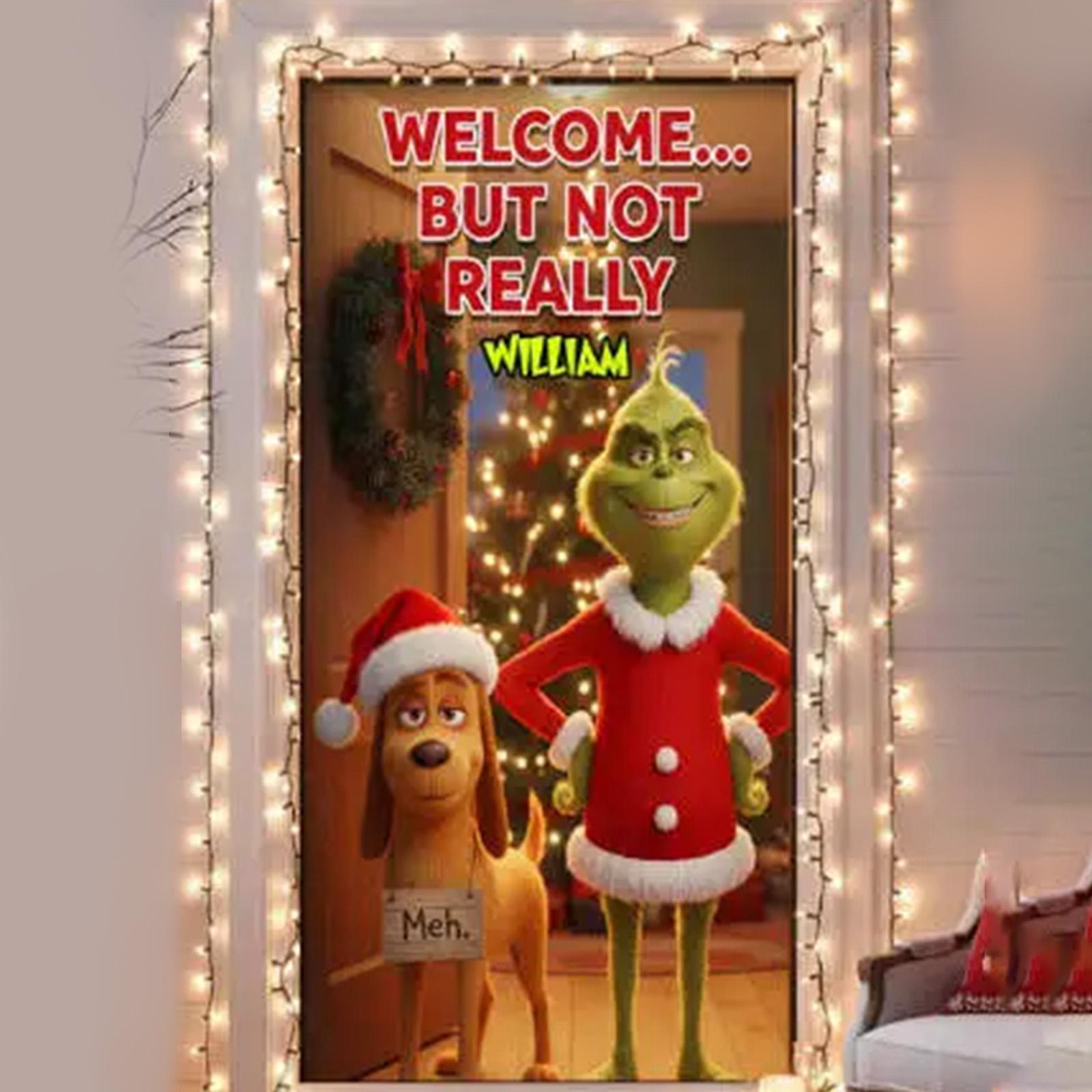 

Різдвяні дверні штори, прапори, різдвяні прикраси, прикраси для дверей та банери, підвісні полотна, полотна для фотофону One Size білий