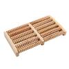Wooden Five-Row Acupoint Foot Massager Roller