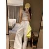 Lace Love Bow Short-sleeved Summer T-shirt Women's Slimming Short Top