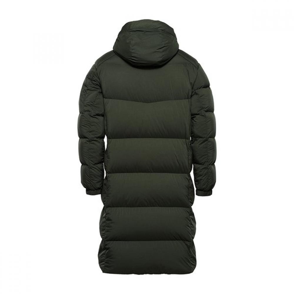 Black Yak Unisex Casual Long Bench Goose Down Jacket 1bypaw4902