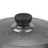 Wok Lids Pot Cover Cooking Utensils Glass Construction Lid Pot Cover Silver Stainless Steel Kitchen Supplies 1PC