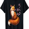 Kawaii  Fox Cherry Blossom Flower Sakura T-Shirt