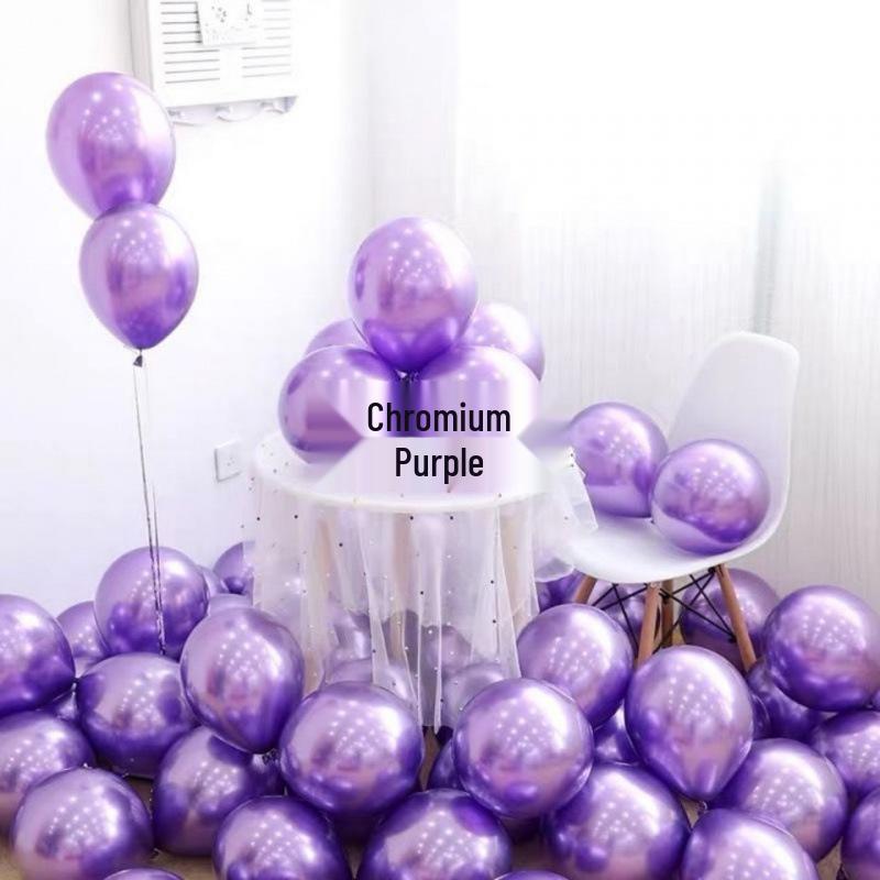 Pearlescent Metal Balloons - 5", 10", 12" for Wedding, Party, Mall Decorations & Anniversaries