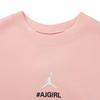 Jordan Solid Color Crew Neck Casual Long Sleeve Sweatshirt Women Tops Pink HF1120-651