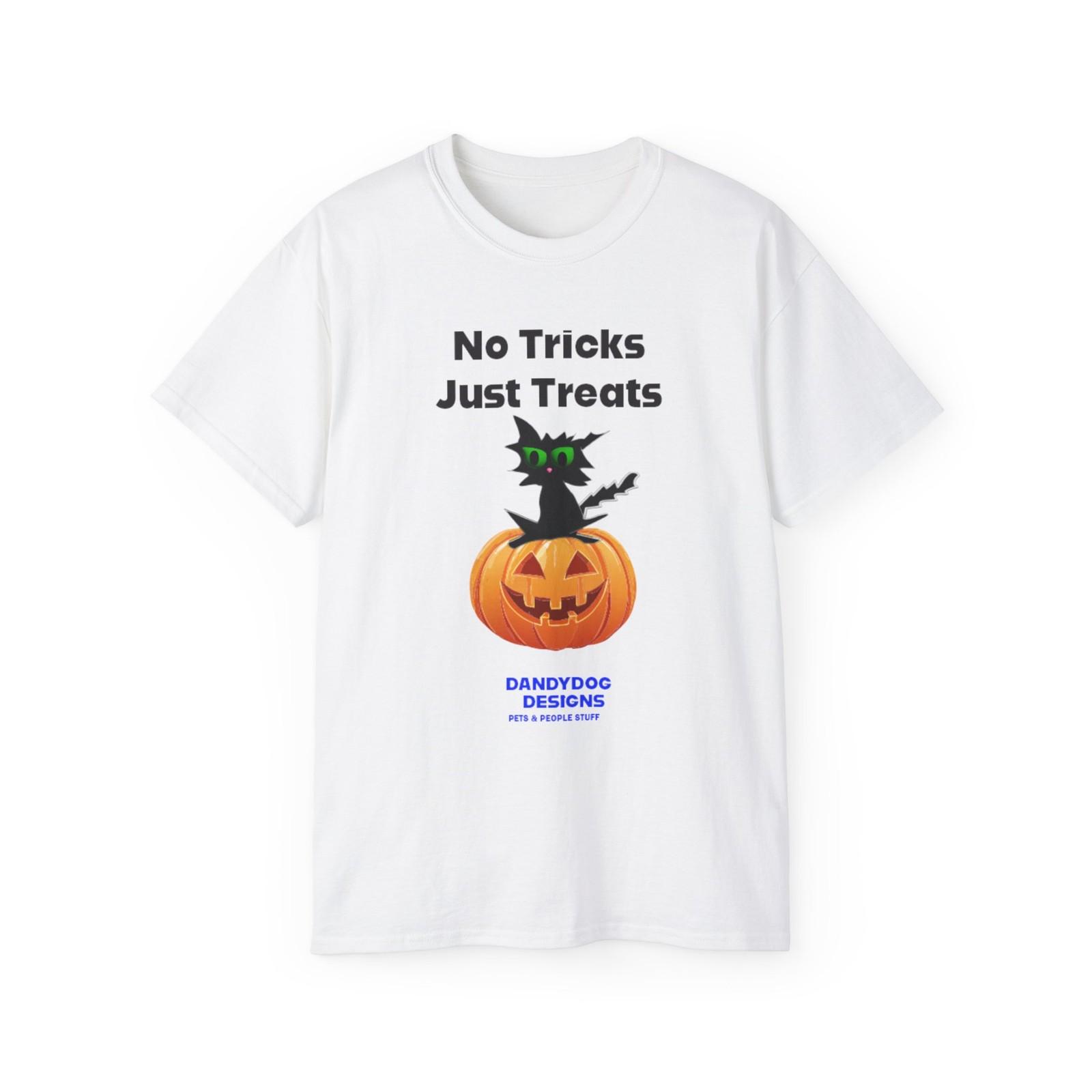 Halloween Unisex Ultra Cotton Tee, Fun Halloween Shirt, Trick or Treat T-Shirt S