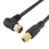 HORIC Antenna Extension Cable 2m White 4K8K BS CS Terrestrial CATV Compatible F-Type Female to Screw Connector ACF20-143WW