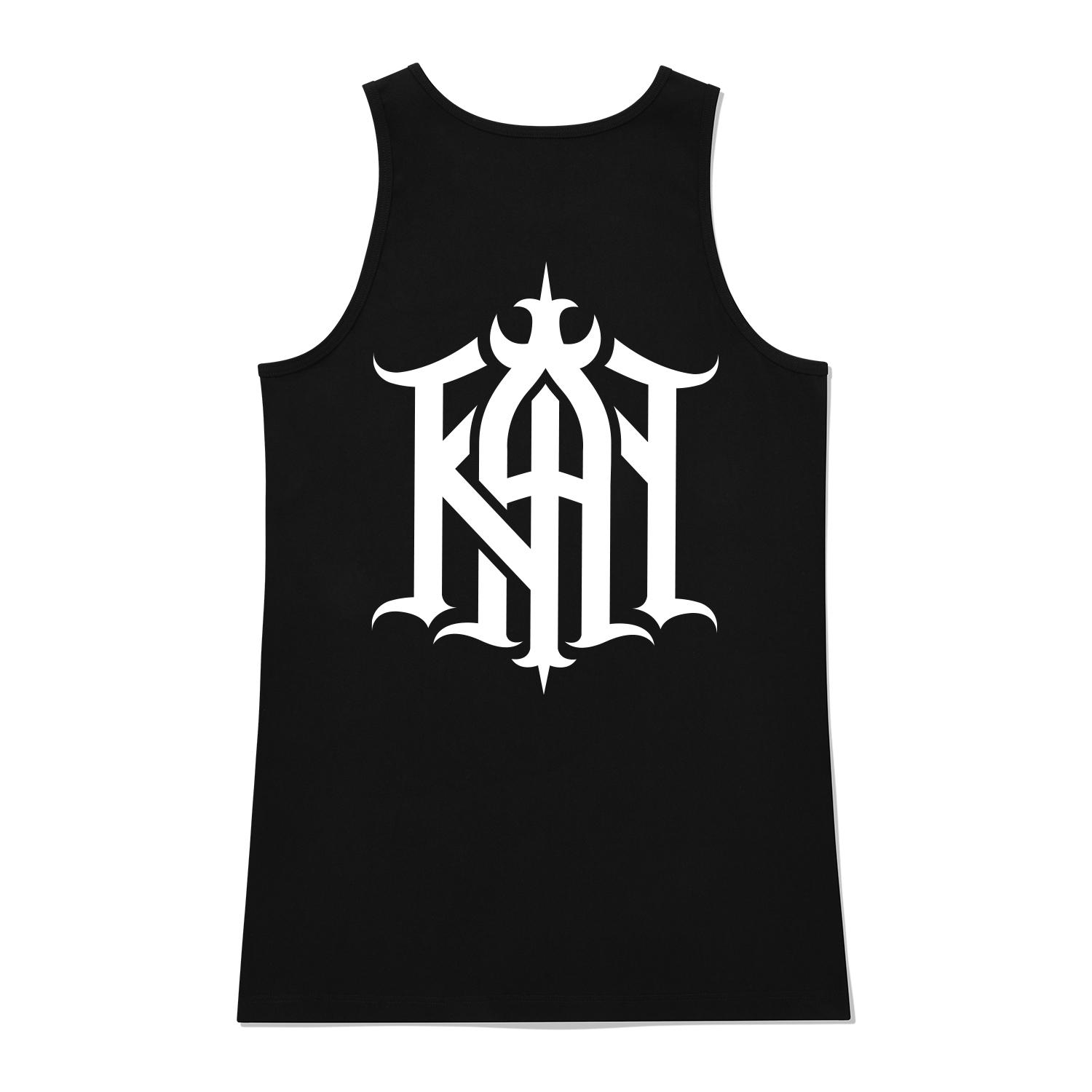 Khan 6312 Ksb0003 Khan Symbol Long Sleeveless - Black Black/L